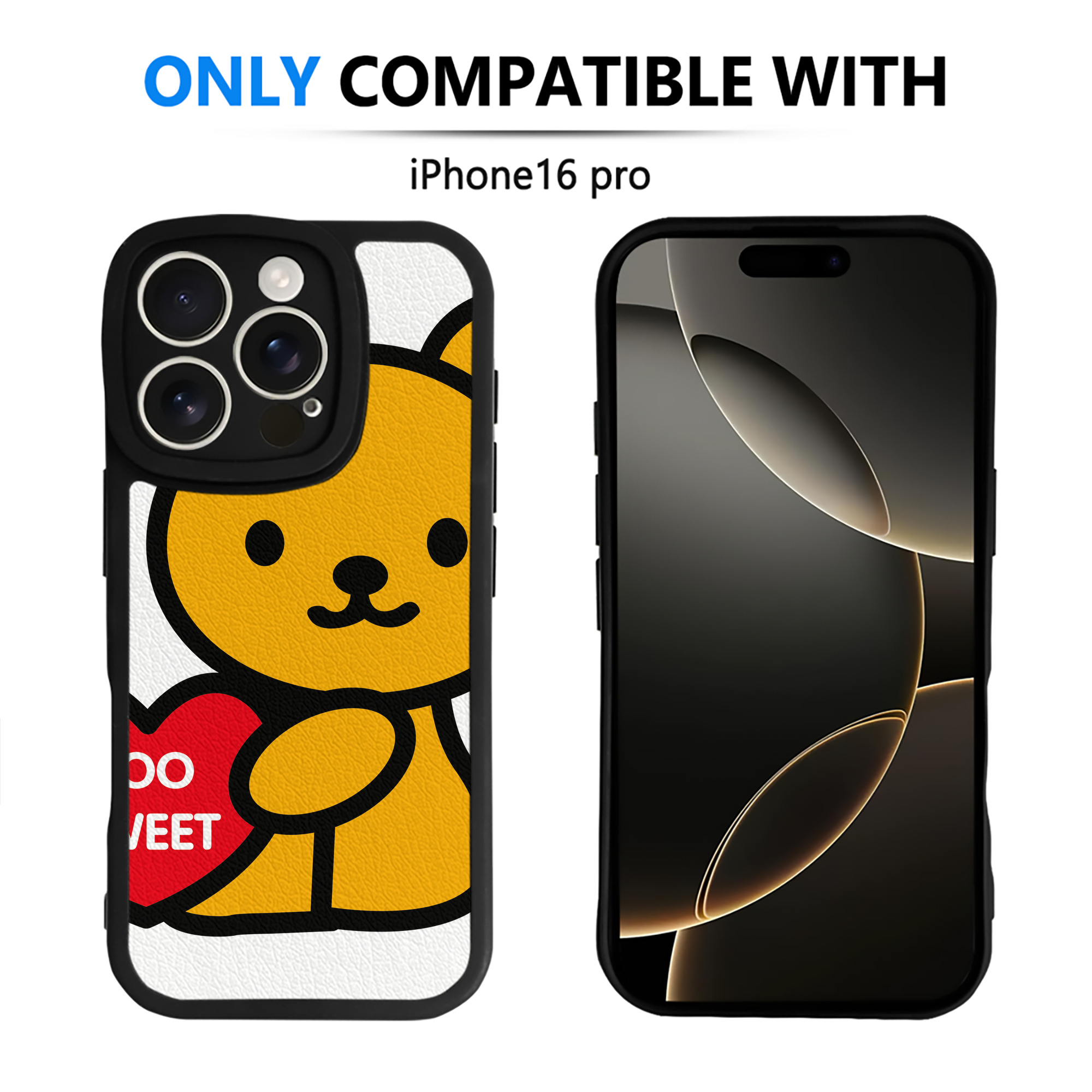 （画像用） Hello Kitty ハローキティ 【iPhone 16シリーズ対応】シリコンスマホケース（レザー調） 材質：シリコン